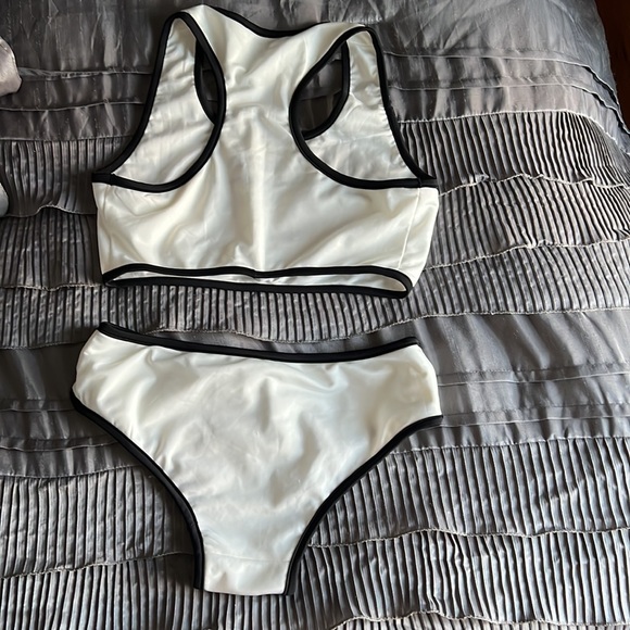 Color block sport swimming suit - Picture 4 of 4